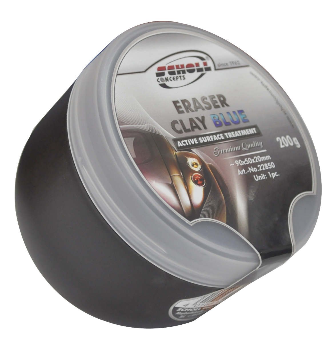 Plastilina de alto desempeño para eliminar impurezas en pintura, cristales y piezas cromadas. Ideal para eliminar suciedad y restos de pintura, chapopote, resina, etc. Para usarse con los productos CLAY & FINISH FLUID.