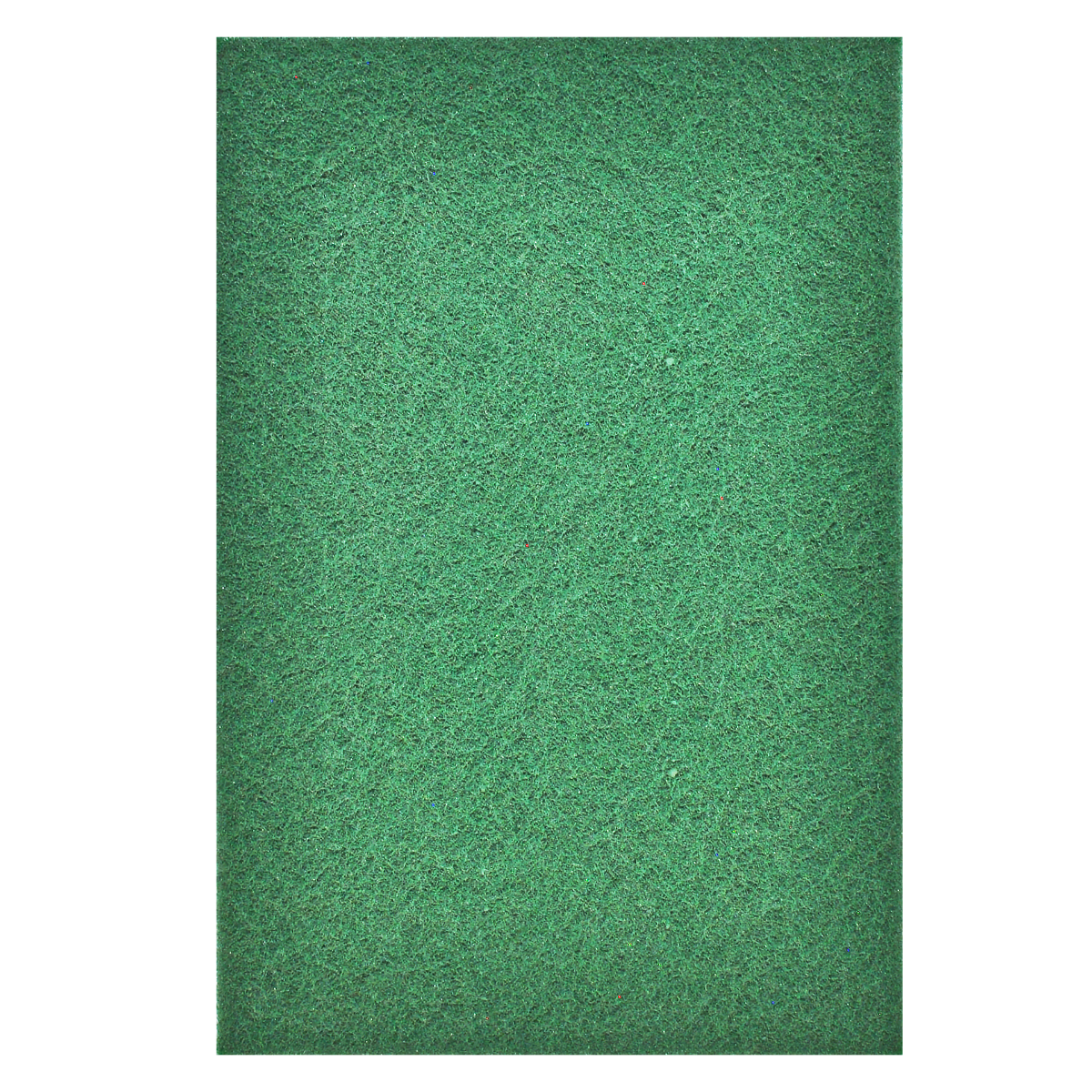 Almohadilla de fibra color verde para uso general, ideal para limpieza y pulido de superficies como metal, acero inoxidable y vidrio. Ofrece mayor duración que las almohadillas comunes y es recomendada para trabajo pesado. Proporciona alta resistencia y comodidad en el trabajo manual.